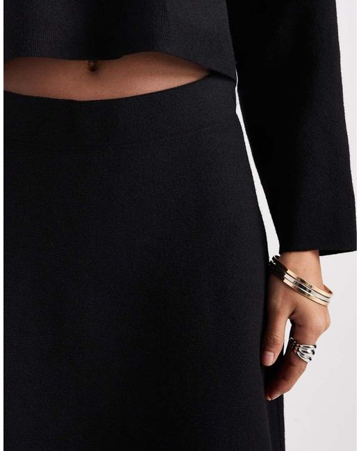 ONLY Black Seam Detail Knitted Mini Skirt Co-Ord