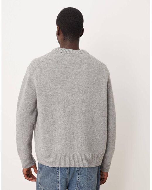 ARKET Gray Wool Blend Oversized Jumper for men