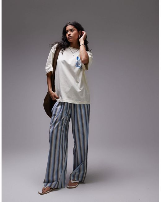 TOPSHOP Multicolor – oversize-t-shirt aus jersey