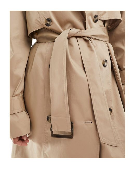 Trench beige con cintura di & Other Stories in White