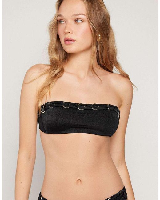 Tezenis Black Royal Essence Bandeau Bikini Top