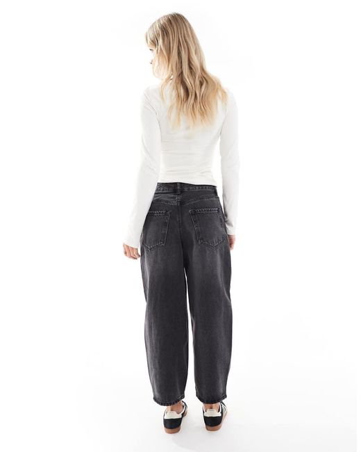 Vero Moda Blue Billie High Rise Barrel Leg Jeans