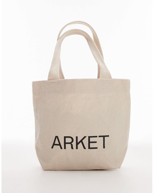ARKET Black – kleine tragetasche aus canvas