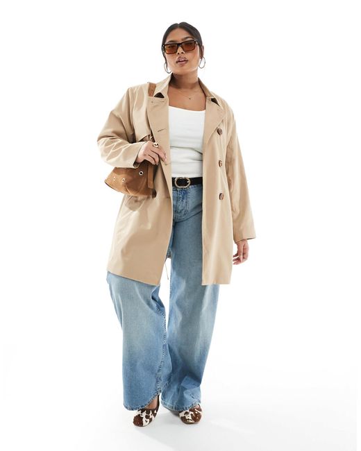 ONLY Natural – kurzer trenchcoat