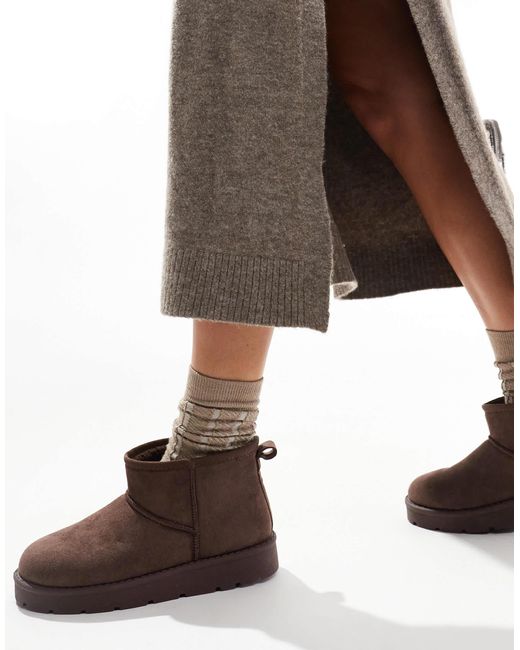 SEQWL Brown – gemütliche ankle-boots
