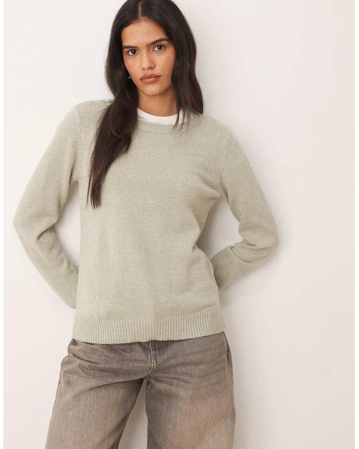 Vila Natural O-Neck Knitted Jumper