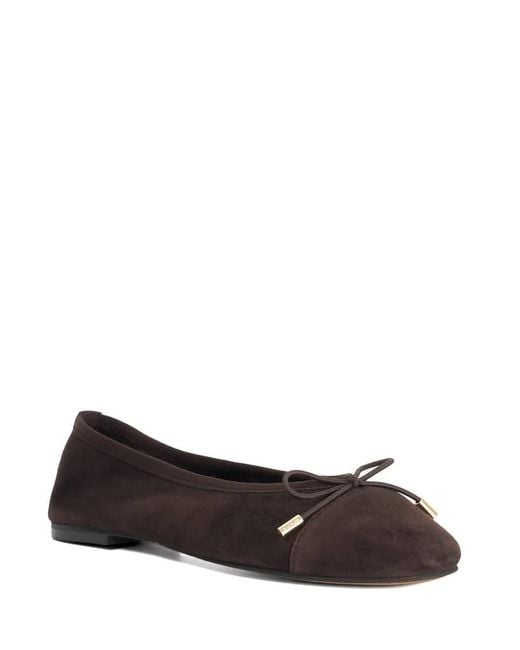 Dune Brown Haliah Ballet Pumps