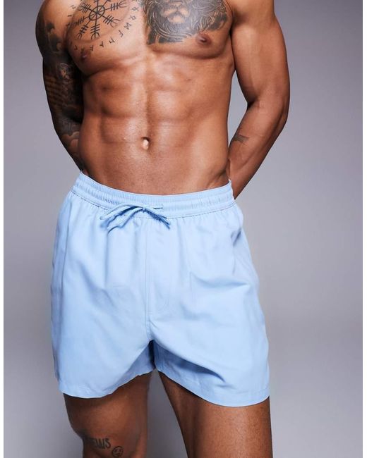 ASOS Blue Swim Shorts for men