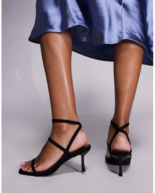 SIMMI Blue Karson Strappy Heeled Sandals