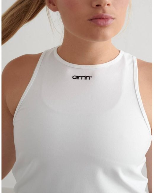 Aim'n White Soft Basic Singlet