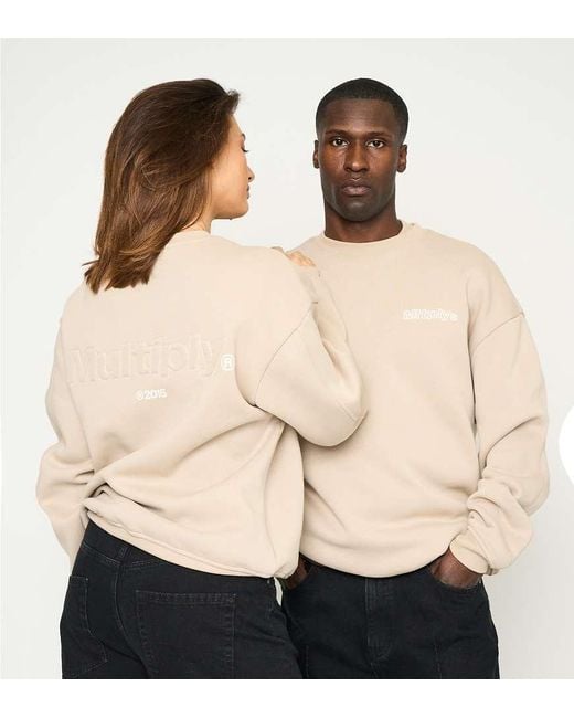 Sudadera Marrón Topo Pálido Extragrande Mate De -Neutro Multiply Apparel de color Natural