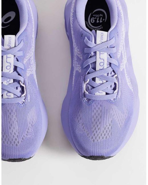 Asics Purple Novablast 5 Running Trainers