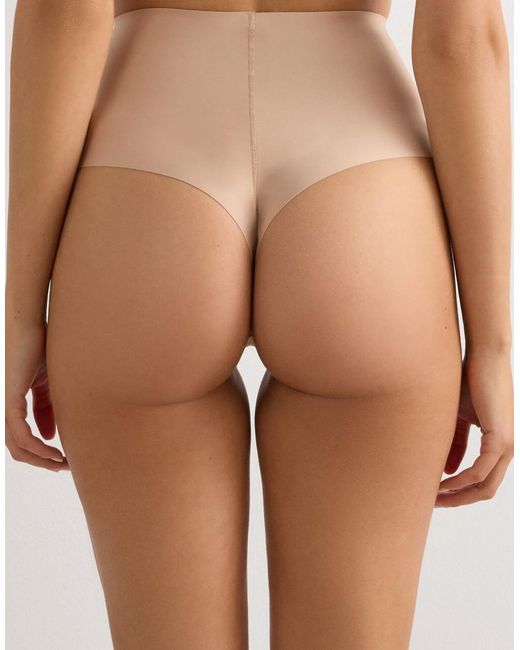 Intimissimi Brown Raw-Cut Microfibre French Knickers