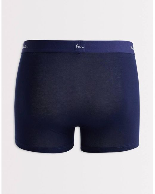 Paul Smith Blue Trunks 3 Pack With Waistband for men