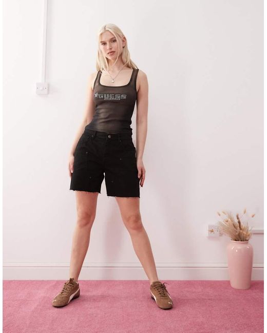 Guess Black Mom Shorts