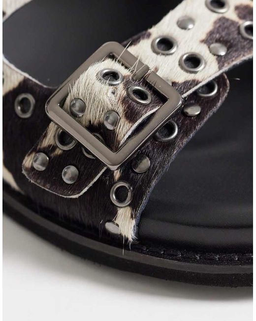Walk London Black Dolly Sandal