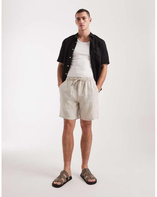 Cotton On Natural Linen Easy Short for men