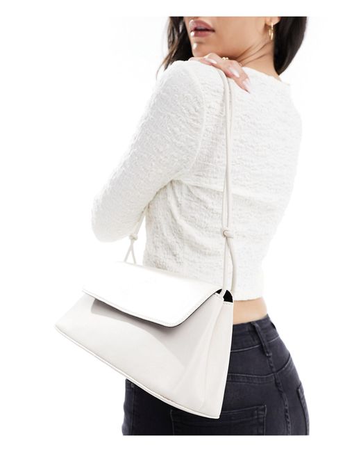 Object White Leather Shoulder Bag