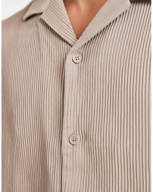 Jack & Jones Natural Plisse Shirt for men