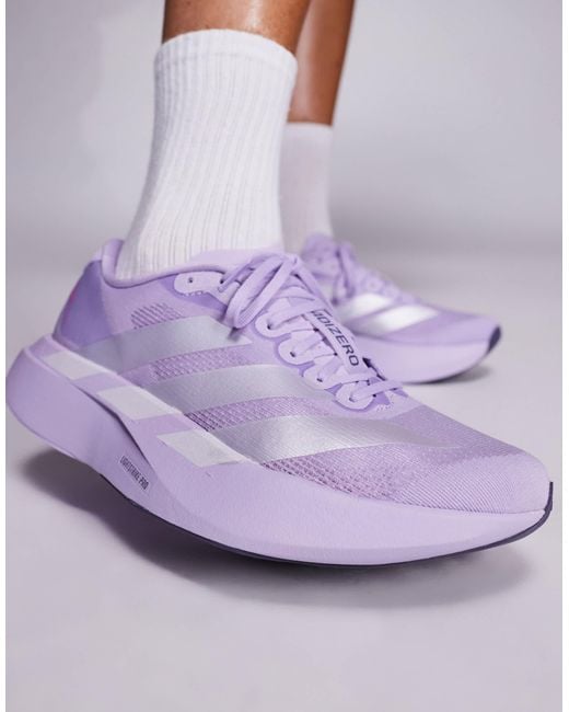 Adidas Originals Purple Adidas running – adizero evo sl – sneaker