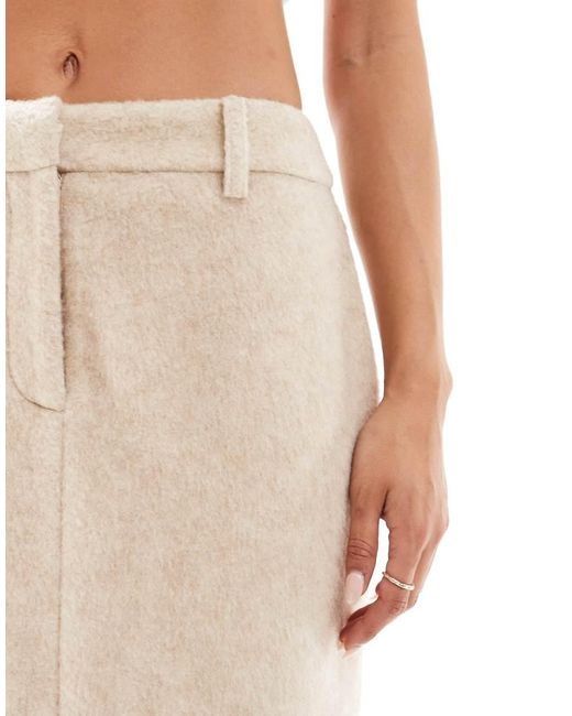4th & Reckless Natural Wool Maxi Skirt Co-ord