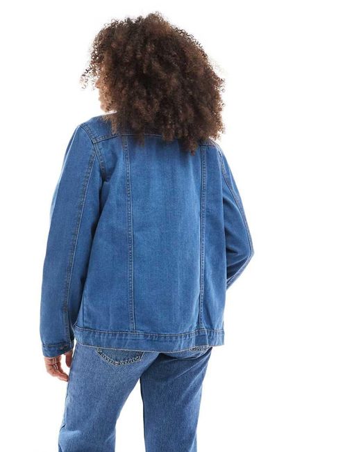 Brave Soul Blue Oversized Denim Jacket