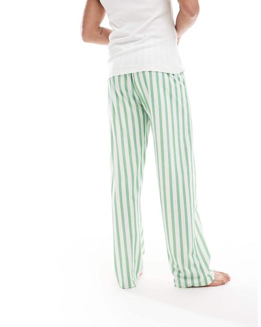 ASOS Gestreepte Loungebroek in het Blue voor heren