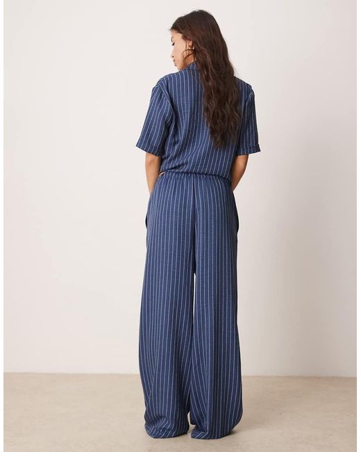 Jdy Broek Met Wijde Pijpen in het Blue