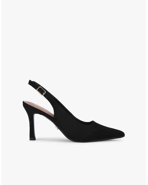 Carvela Kurt Geiger White Corletta Sling Court Heeled Shoes