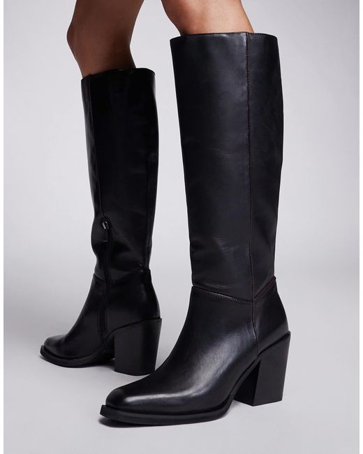 RIVER BOOTS IN BLACK SMOOTH CALFSKIN
