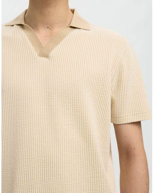SELECTED Natural Polo Shirt for men