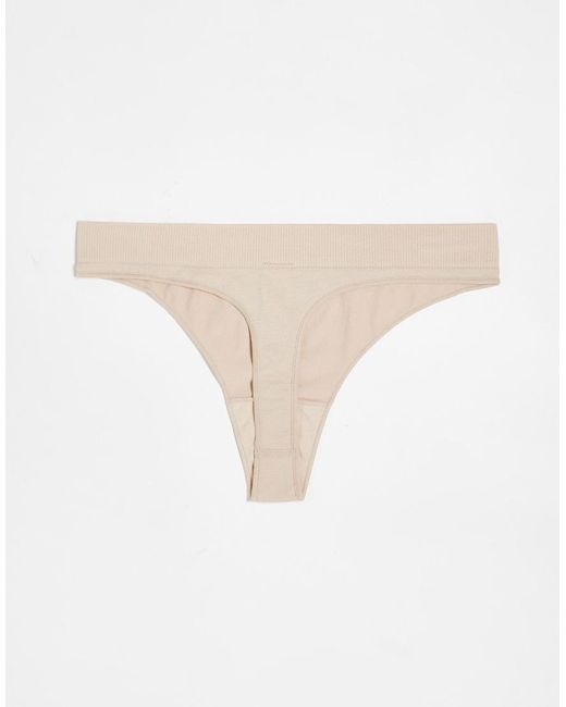 Pack De 3 Tangas Sin Costuras Cat De - Neutro Weekday de color Natural