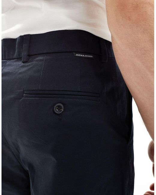 Pantalones cortos chinos azul marino Jack & Jones de hombre de color Blue