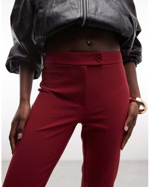ASOS Low Rise Tailored Capri Trousers