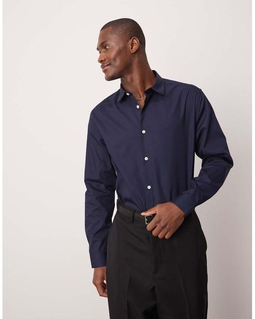 Camicia Regular di ASOS in Blue da Uomo