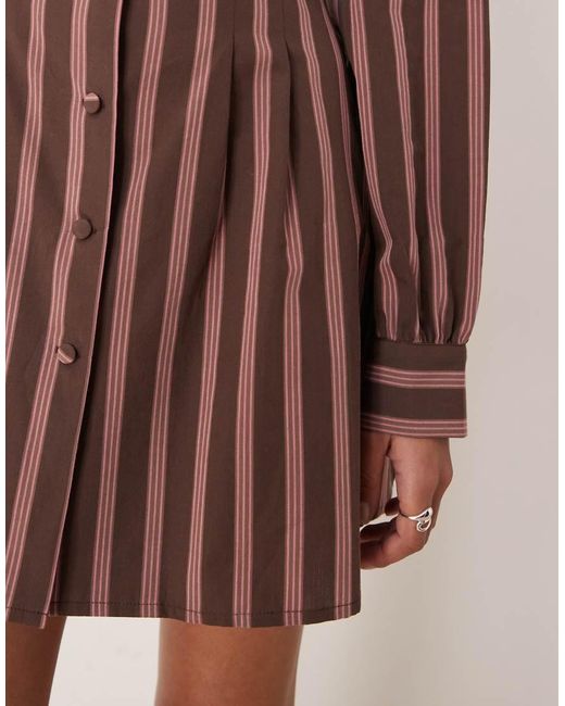 ASOS Multicolor Cinch Waist Mini Dress