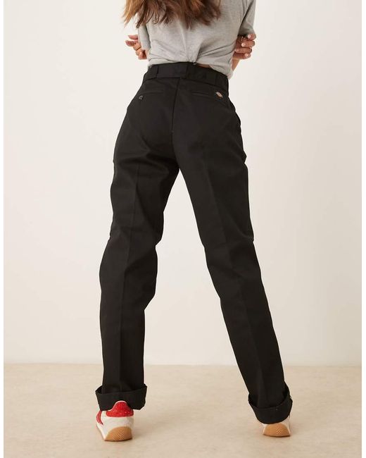 Dickies Black 874 Straight Fit Work Chino Trousers for men