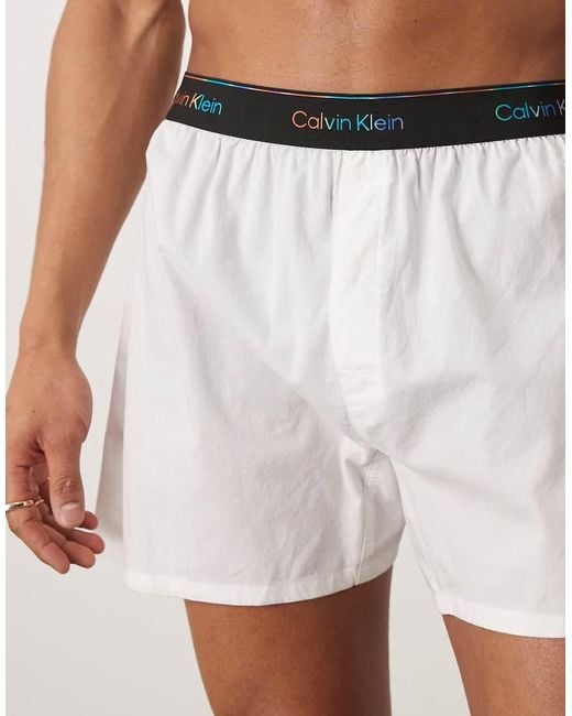 Calzoncillos Blancos Pride De Calvin Klein de hombre de color White