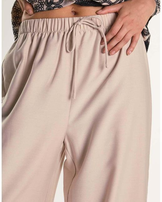 Glamorous Natural Wide Leg Trousers