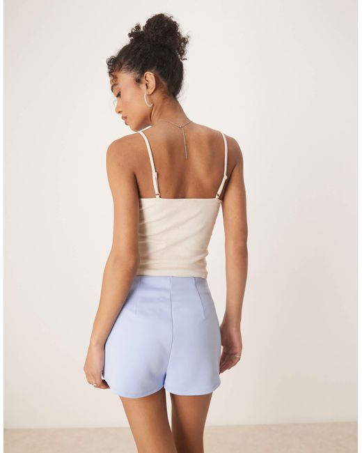 ASOS Natural Scuba Hot Pant Shorts