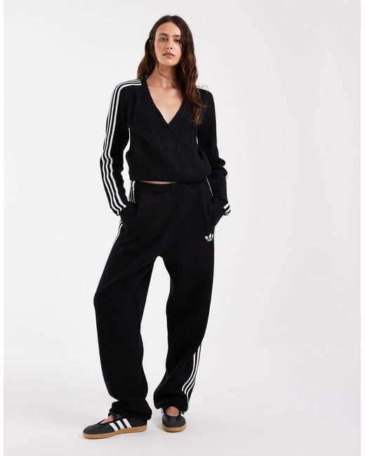Adidas Originals Black X Jennie Knitted Wrap Cardigan