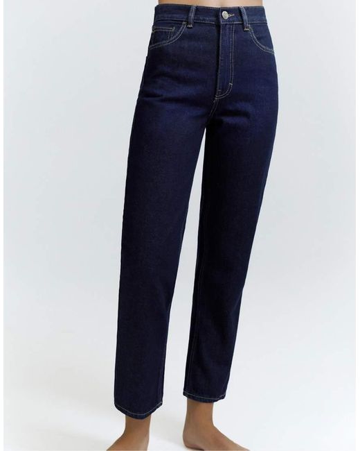 Pull&Bear Blue High-waist Mom Fit Jeans