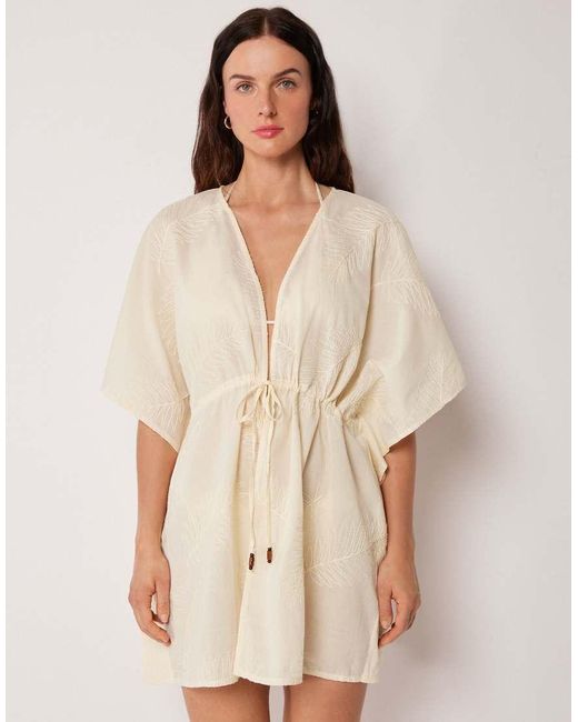 Calzedonia Natural Short Beach Kaftan