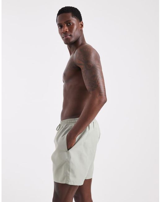 ASOS Gray Swim Shorts for men