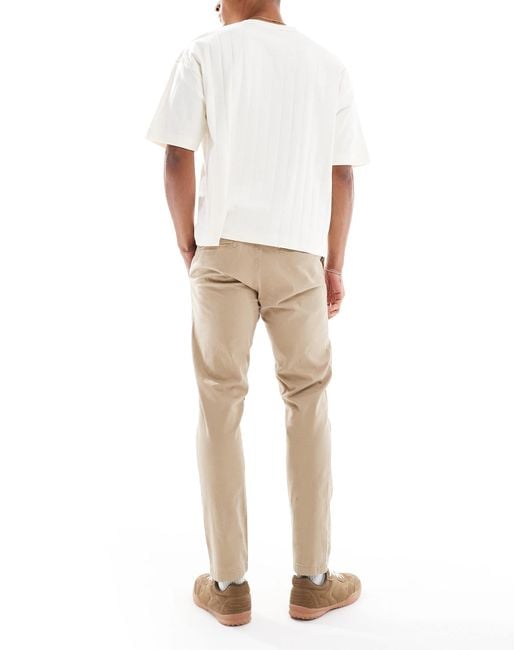 Jack & Jones White Slim Fit Chinos for men