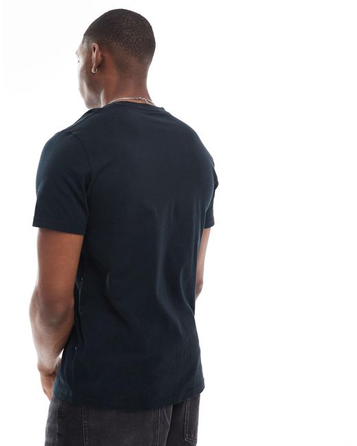 T-shirt tecnica nera con logo di Hollister in Blue da Uomo