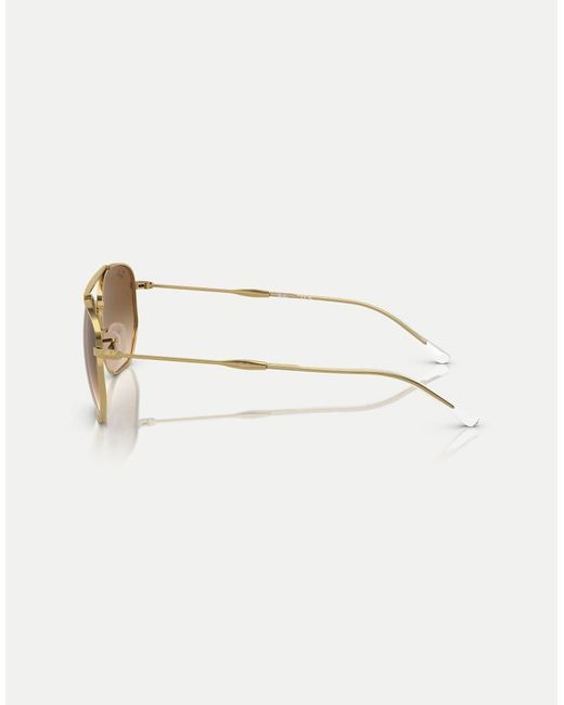 Ray-Ban Natural Rb3707 Irregular Sunglasses With Lens
