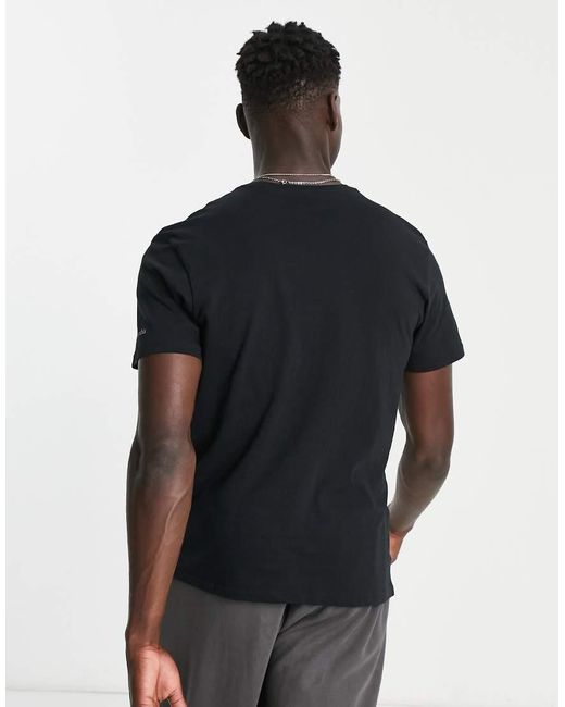 Columbia Black Csc Large Logo T-shirt for men
