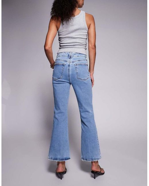 GOOD AMERICAN Good Legs Crop Mini Boot Jeans-blue