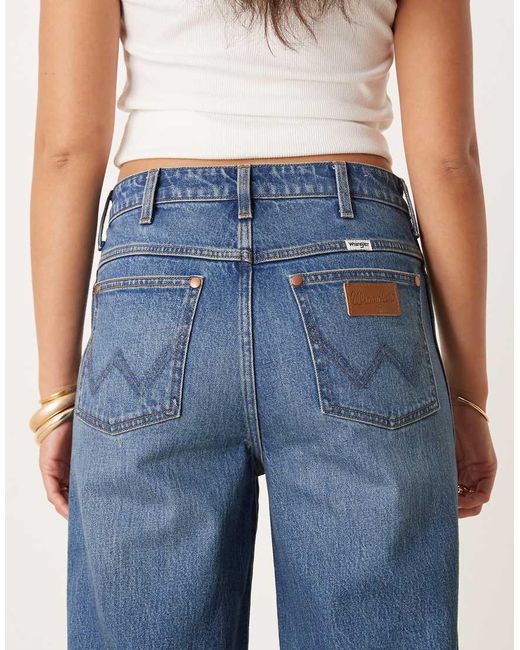 Wrangler Blue Loose Straight Fit Jeans